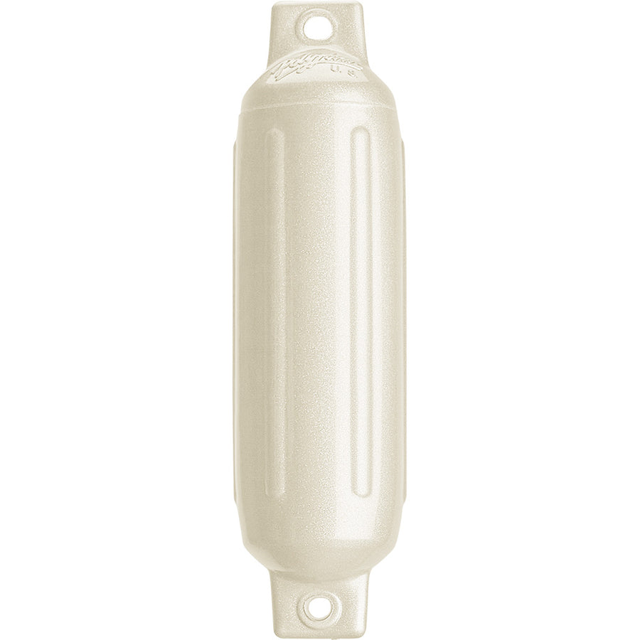 Polyform G-1 Twin Eye Fender 3.5" x 12.8" - Metallic White [G-1 METALLIC WHITE]