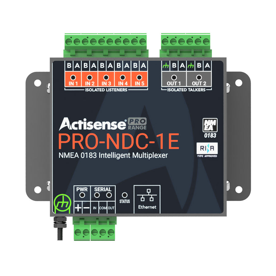 Actisense Pro NMEA 0183 Multiplexer - 5 Inputs  2 ISO-Drive Outputs, Ethernet  Serial Connections [PRO-NDC-1E]