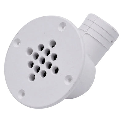 T-M Marine 90-Degree Cockpit Scupper Drain - White [CSD-92-DP]