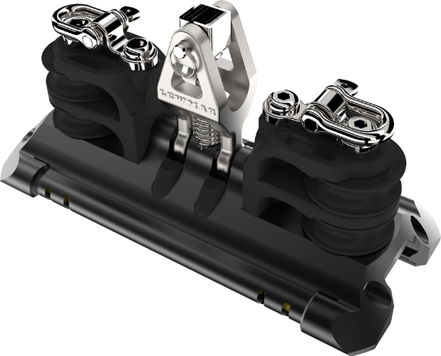 Lewmar Size 2 TB Car w/ Upstand & Double Pair CL Sheaves & Becket