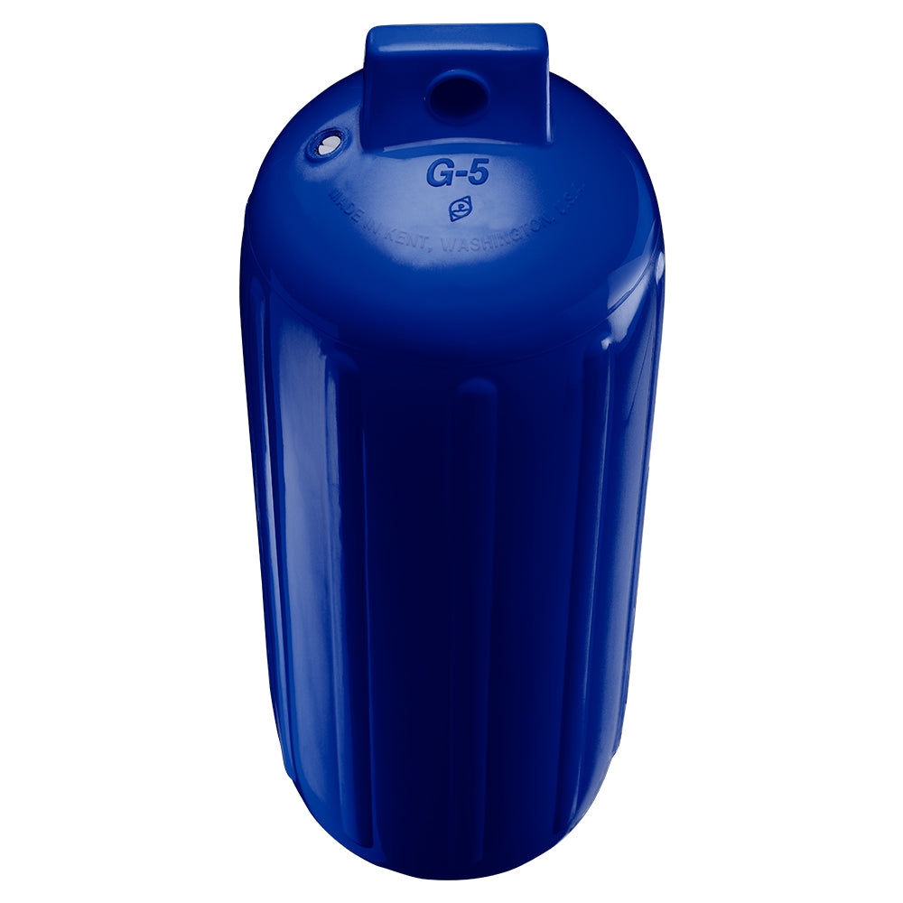 Polyform G-5 Twin Eye Fender 8.8" x 26.8" - Cobalt Blue w/Adapter [G-5 COBALT BLUE W/AIR ADAPTER]