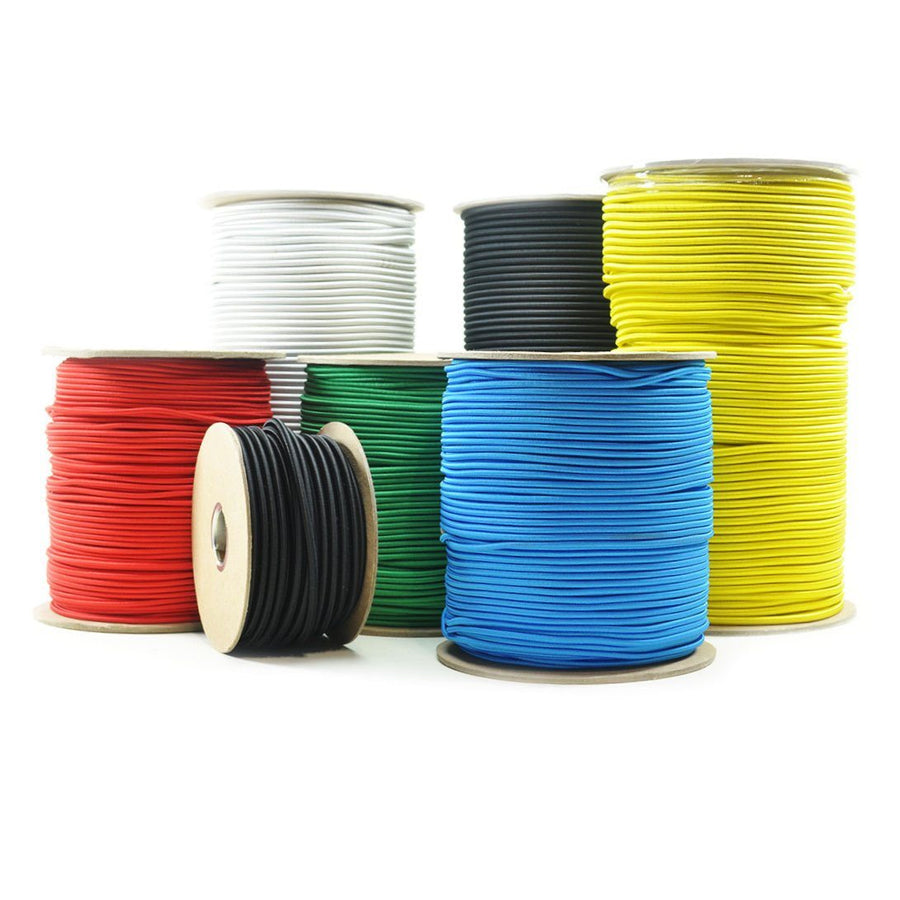 8' of 1/8" Novabraid Premium Shock Bungee Cord - Black