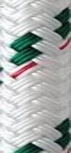 15' of 3/8" New England Ropes Sta-Set Double Braid Polyester Rope - Solid White (no tracer)